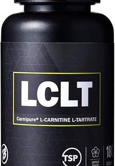 Bulk Sports Carnitine Supplement, LCLT L-Carnitine, High Purity Ingredients, Carnipure, 45,000 mg, 180 Capsules (30 Servings)