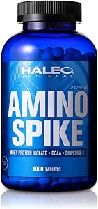 HALEO WPI Protein, Tablet, AMINO SPIKE, BCAA, Enhanced Formula, Amino Acid Supplement, Tablets, Large Capacity, 1000 Tablets
