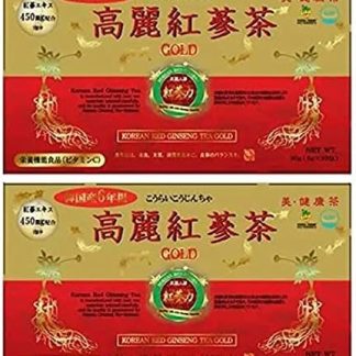Korai Ginseng Ginseng Tea Gold (0.1 oz (3 g) x 30 Packets), Set of 2