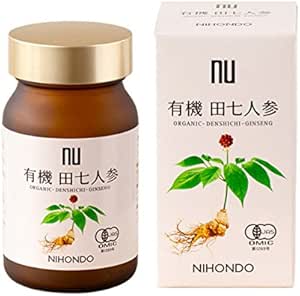 Yakuhondou nu Organic Field Shichichi Ginseng, 250 mg x 240 Tablets, Supplement, Japanese Dough, Chinese Medicine, Saponin, Supplement