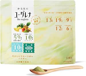 Euglena Gentle Fruit Ore Powder, 30 Pieces, Green Juice, Vegetable Juice, Dietary Fiber, Children's Fruit Juice, Gift, Nutrition