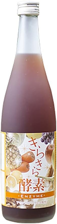 nichie Sparkling Enzyme Drink, 80 Types of Enzymes, Apricot & Acerola Flavor, 24.4 fl oz (720 ml), Fastening