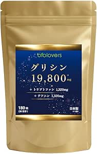 Glycine Supplement with Tryptophan and Tinian (Made in Japan, GMP certified factory) - 30-day supply (180 tablets)