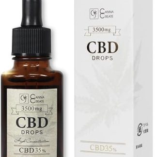 CANNA CREATE CBD Oil 35% High Concentration, Made in Japan, Drop Oil (0.4 oz (10 g) CBD3500 mg)