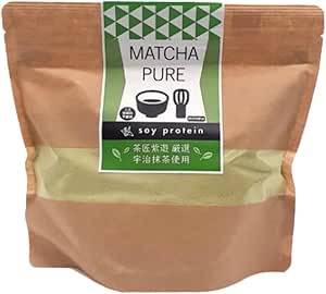 MATCHA Pure (Matcha Pure), Soy Protein, No Artificial Sweeteners, 17.6 oz (500 g), Protein Powder, Processed in Japan, Protein