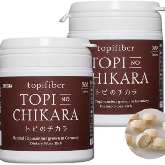 Topi no Chikara 1,000 Tablets, The Only Supplement in Japan Formulated with Topi Fiber; Concentrated German Chrysanthemum Potatoes Produced Without Pesticides, With Overwhelming Inulin Content For Every Day Without Worrying About Sugar