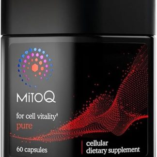 MitoQ Antioxidant Supplement 60 Capsules - Advanced CoQ10 Ubiquinol for Healthy Organs and Cellular Health Support