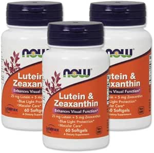 Set of 3 Lutein Zeaxanthin, 60 Softgels