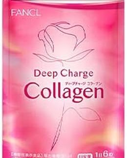 FANCL Deep Charge Collagen, 30-Day Supply [Food Product with Functional Claims], Includes Information Letter, Supplement (Vitamin C/Moisture)