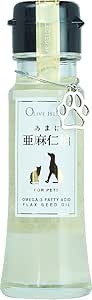 OLIVE ISLAND Oil for Pets, 1.7 fl oz (50 ml), Omega 3 α linoleic acid, linseed oil, linseed oil, linseed oil supplement, pet supplement