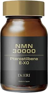 Dr. Elli Dr.eri Ease Special NMN30000 & Pterostyrene (120 Capsules), Developed by Beauty Dermatologists, Aging Care, Beautiful Skin, Healthy, Moisturizing, Dry, Hypoallergenic, Sensitive Skin, Made in Japan