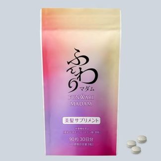 Beauty Supplement, Fluffy Madam, Nutritional Functional Foods, Zinc, Folic Acid, Pantothenic Acid, Biotin, Made in Japan, 90 Tablets, Approx. 1 Month Work, Collagen, Keratin, Hyaluronic Acid, Camellia