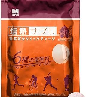 Midori Anzen Salt Heat Supplement, Quick Charge Electrolytes, Salt Supplement for Dry Body, Messi Flavor, 1.1 oz (30 g) (Approx. 24 Tablets / Individual Packaging), 1 Bag
