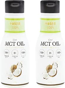 MCT Oil 6.1 oz (175 g), 2-Bottle Set, Flat Craft, 100% Derived from Coconut, 100% Medium-Chain Fatty Acids