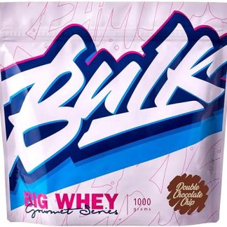 Bulk Sports Protein, Big Whey Gourmet with Cookie Crunches, Whey Protein, New Texture, 2.2 lbs (1 kg), Double Chocolate Flavor, WPC