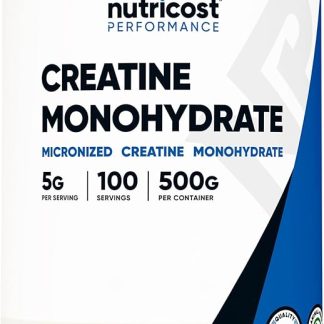 Nutricost Creatine Monohydrate (Flavorless Flavor) 5,000 mg, Non-GMO, Gluten Free