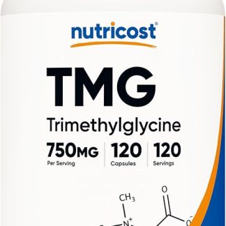Nutricost TMG (Trimethylglycine) 750mg, 120 Capsules - 120 Day Supply - Non-GMO, Gluten Free