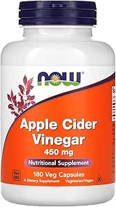 NOW Foods - Apple Apple Cider Vinegar 450 mg 180 Capsules