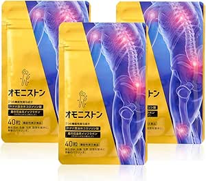 Omonistone [Triple Care for Shoulders, Waist, and Knees] Functional Food, Knee Supplement, Stiff Shoulders, Lower Back Pain, From Kokoro 3 Bags (40 tablets/1 bag)