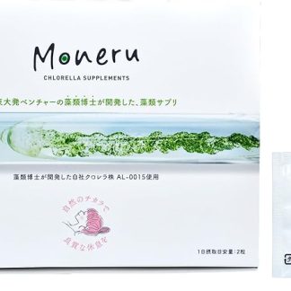 Algae Supplement Moneru (Tablet) Algae, Algae, Chlorella AL-0015 Strain, 60 Tablets, Processed Food Containing Chlorella Dry Powder