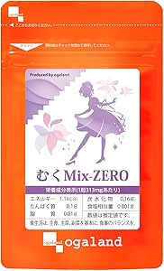 ogaland Muku Mix ZERO (Approx. 1 Month Supply/30 Capsules), Supplement, L-Citrulline/Cranberry/Gamma Tocopherol, Potassium, Supplement, Diet Support