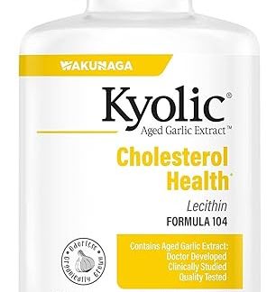 Wakunaga - Kyolic, Aged Garlic Extract with Lecithin, Cholesterol Formula 104, 300 Capsules