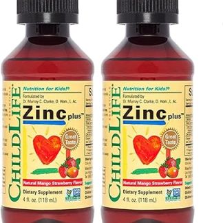 【2-Piece Set】ChildLife Essentials Liquid Zinc Plus for Kids 118ml - Children's Supplement with Copper Minerals for Growth [Expiration Date: February 28, 2027]