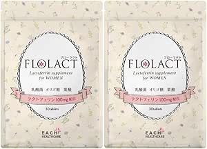 Lactoferrin Supplement Folic Acid Formulated for Pregnancy, FLOLACT (Floract), Intrauterine Flora, Additive-Free Condensation (Folic Acid, Lactic Acid Bacteria, Oligosaccharide, etc.) 30 Day Supply (2