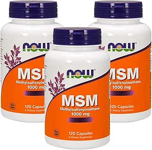 Set of 3 MSM 1,000 mg 120 tablets