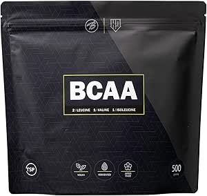 Bulk Sports BCAA Supplement, Amino Acids, No Artificial Sweeteners, Easy to Dissolve and Easy to Drink, Refreshing Lemon Flavor, 17.6 oz (500 g), Powder, Essential Amino Acids