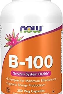 B-100 (High Potency B Complex), 250 Capsules