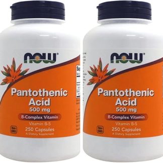 Now Foods Pantothenic Acid (Vitamin B5), 250 Tablets (Set of 2)