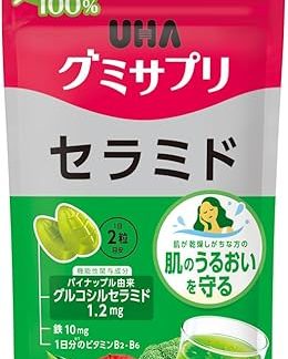 Food UHA Gummy Supplement, Ceramide, 14-Day Supplement, 1 Bag (1 Bag)