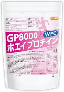 NICHIGA GP8000 Whey Protein, 2.2 lbs (1 kg), No rBST Hormones, No Sweeteners, No Coloring, No Preservatives, TK0