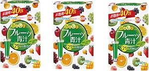 Yuwa Delicious Fruit Green Juice, 40 Packets x 3 Pieces