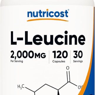 Nutricost L-Leucine 2,000 mg, 120 Vegetarian Capsules, Non-GMO, Gluten Free, 30 Servings
