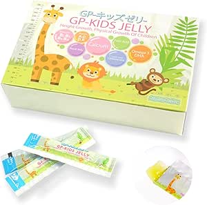 GP-KIDS JELLY Health Food Children's Gift Jelly Calcium DHA Lactic Acid Bacteria 15.9 oz (450 g), 30 Packets (4 Boxes)