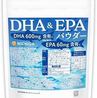 NICHIGA DHA & EPA Powder, 5.3 oz (150 g), Omega-3 Fatty Acids (Contains DHA 600 mg per 6 g, EPA 60 mg) [05]