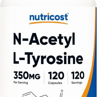 Nutricost N-Acetyl L-Tyrosine (NALT) 350mg, 120 Capsules - Non-GMO Gluten Free