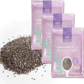 SOMA FOODS Black Chia Seeds, 32.8 oz (900 g), Omega 3 Fatty Acids, Dietary Fiber, Tasteless, Odorless, Health Food, Super Food, Large Capacity (5.7 lbs (2.7 kg) (31.4 oz (900 g) x 3 Bags))