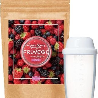 Full Veggie Chia Seed Smoothie 10.6 oz (300 g), Includes Shaker and Lightweight Spoon, Replacement, Diet Food, Low Calorie Superfood (Triple Berry)