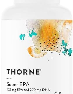 Thorne Omega 3 Supplement, Super EPA EPA and DHA Blend, Soft Gel, 90 Tablets, Set of 1 [Total 90 Tablets/90 Servings]
