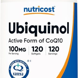 Nutricost Ubiquinol Soft Gel (120 Capsules | 100mg Per Serving - Formulated with MCT Oil - Gluten Free, Non-GMO)