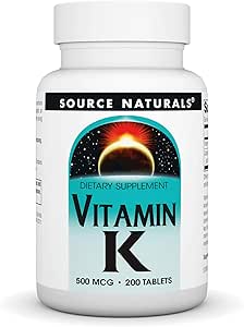 Vitamin K (500 mcg), 200 Tablets