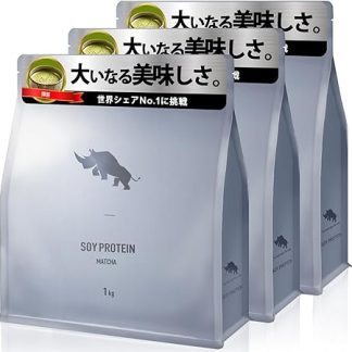 SAIJIRUSHI ソイプロテイン 国内製造 大豆 植物性プロテイン 日本を代表するパティシエ監修 (抹茶,3㎏)