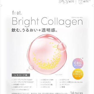 Feat. Feet Bright Collagen Nutritional Functional Food (Vitamin C), 14 Packets, Lemonade Flavor