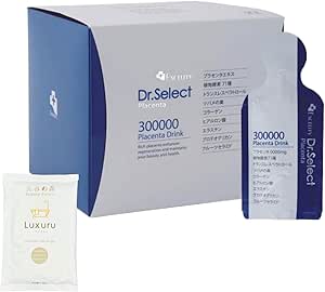 Doctor Select 300000 Placenta Drink Smart Pack, 0.5 fl oz (15 ml), 30 Packets, Liquid Supplement, Supplement, Collagen, Beauty Drink, Drink Placenta, Excellence, Beauty Mori Original Bath