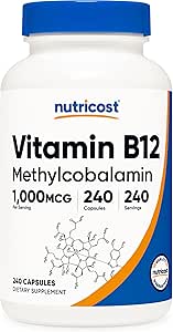 Nutricost.Vitamin B12,1000mcg 240 tablets