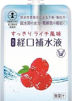 Taisho Oral Rehydration Solution, 10.1 fl oz (300 ml) x 6 Pieces, Refreshing Lychee Flavor, Supplement Water and Electrolytes for People with Diarrhea and Vomiting Caused by Infectious Gastroenteritis