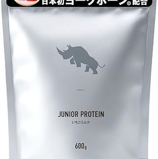 SAIJIRUSHI ジュニアプロテイン 栄養機能食品 人工甘味料が気になる方 600g (いちごミルク)